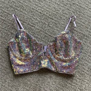 For love and lemons sequin sparkle bustier